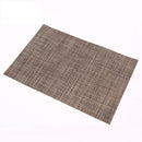 WHQ 4 STÜCKE 40 x 30 cm Tischsets PVC Esstisch Matte Disc Bowl Pads Untersetzer Wasserdichte Tischdecke Pad Moderne rutschfeste Unterlage