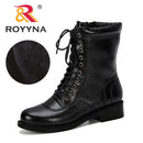 ROYYNA Neue beliebte Erhöhung Kurze Stiefel Frauen Herbst Winter Runde Kopf Stiefel Frau Zapatos De Mujer Bequemer Damenschuh