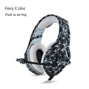 ONIKUMA K1 Camouflage Auriculares Gaming Headsets Kabelgebundene Fone-Kopfhörer mit Mikrofon-Geräuschunterdrückung für PS4-Laptop