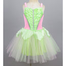 TiaoBug, disfraz de hada y princesa para niñas, vestido de malla sin mangas, conjunto de alas brillantes, disfraz de Halloween para niños, vestido de fiesta