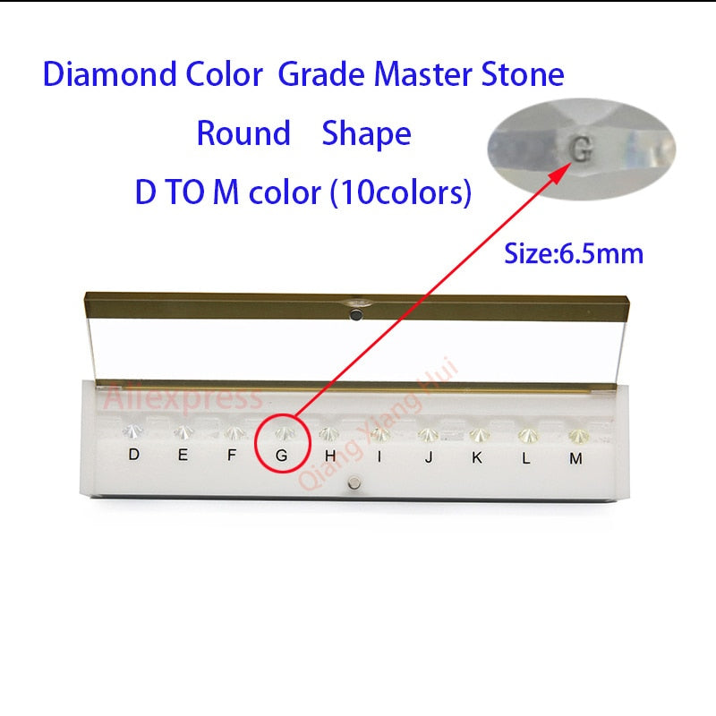 Specifications of  diamond standard cz master and D To M white Color round shape with laser Cubic Zirconia stone Tester Tools