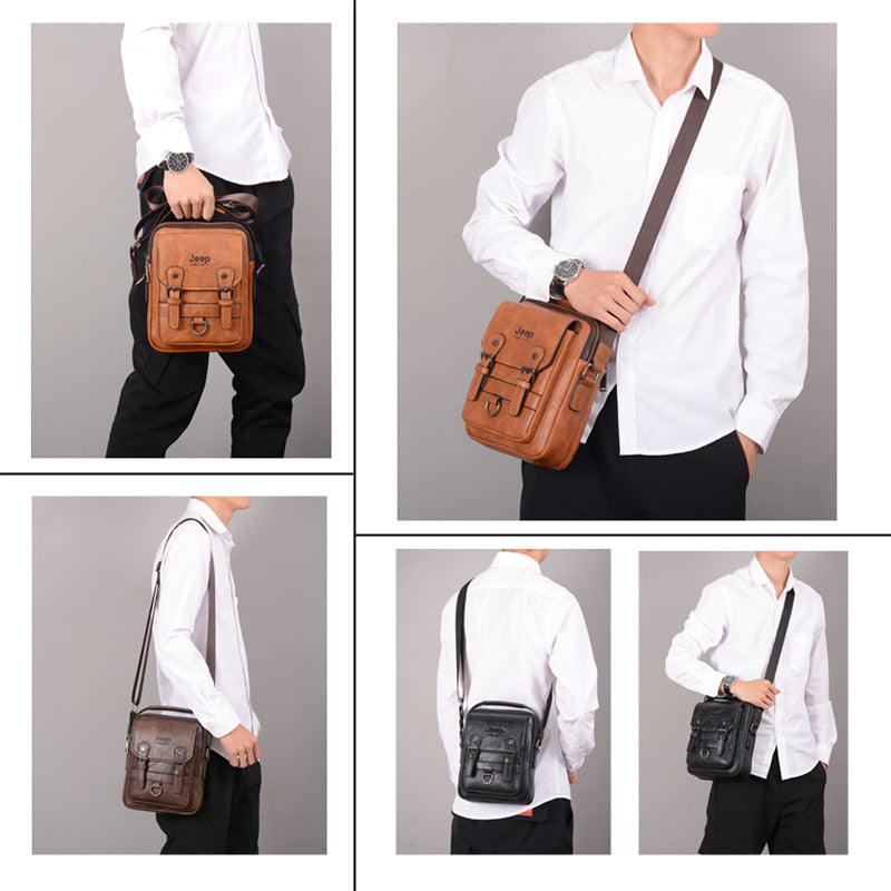 JEEP BULUO Multi-function Business Handbags Men New Man&