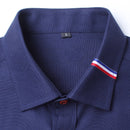 MIACAWOR Frühlings-Langarmhemden Herrenmode Oxford Camisa Masculina Slim Fit Freizeithemd Weiß C274