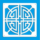 12-teilige 29 x 29 cm hängende Paravents Wohnzimmer Teile von Paneelen Trennwand Kunst DIY Dekoration weißes Holz Kunststoffgarn