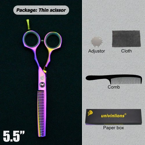 Tijeras de pelo negro de 5,5 ", tijeras de afeitar, tijeras calientes, diseños de corte de pelo, herramientas de peluquería baratas, cortadora de pelo, tijeras para niños