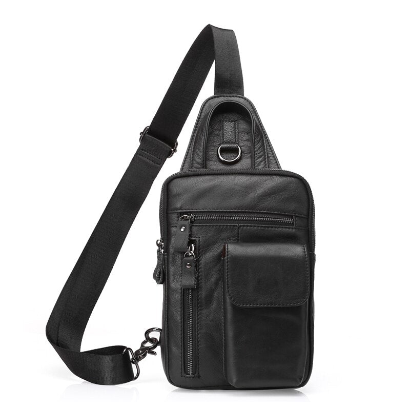 WESTAL, bolso bandolera de cuero genuino para hombre, bolso de mensajero, bolsos de hombro para hombre, mochila de viaje, bolsos cruzados de diseñador de verano