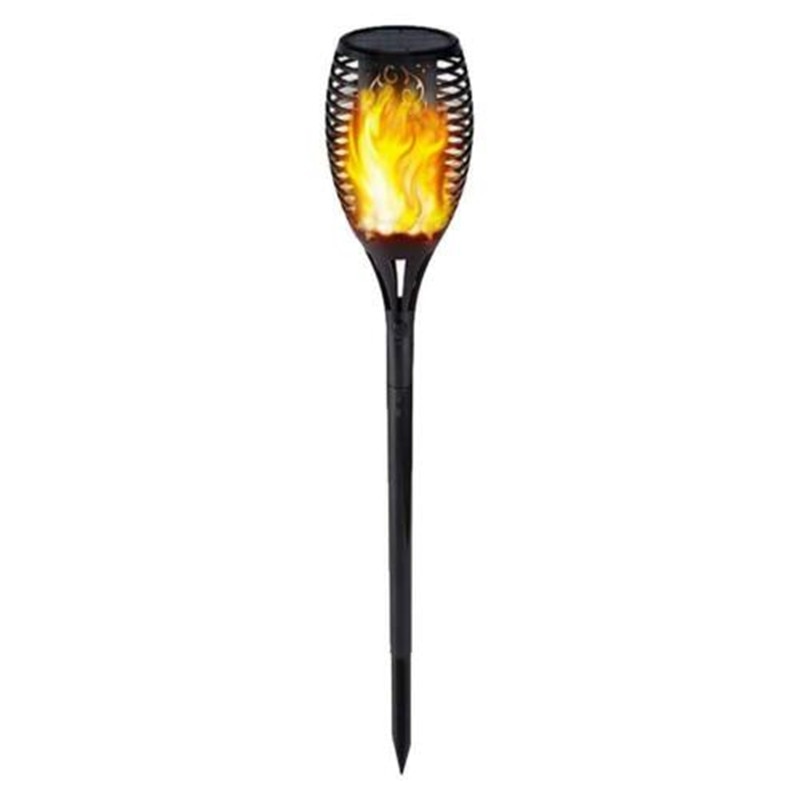 Solarbetriebene LED-Flammenlampe, wasserdichte 96 LEDs, Rasenflamme, flackernde Taschenlampe, Solar-LED-Feuer im Freien, Gartendekoration