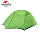 Naturehike Zelt Verbessertes Star River Campingzelt Ultraleichtes 2-Personen-4-Jahreszeiten-20D-Silikonzelt mit kostenloser Matte NH17T012-T