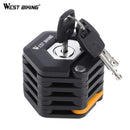 WEST BIKING Fahrradschloss Anti-Diebstahl Faltbare Kettenschlösser Mit Schlüssel Legierter Stahl Faltbare Sicherheits-Motorrad-Fahrradschlösser Zum Radfahren