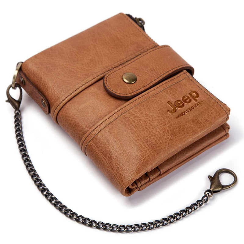 2022 100% Genuine Leather Rfid Wallet Men Crazy Horse Wallets with Coin Purse Short Male Money Bag Mini Walet High Quality Boys