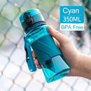 350 ml UZSPACE Wasserflaschen BPA-freier Protein-Shaker für Kinder, tragbar, auslaufsicher, Sport-Trinkgeschirr, umweltfreundliche Tritan-Flasche für den Außenbereich