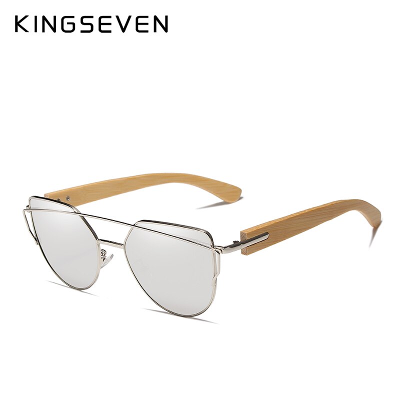 KINGSEVEN, gafas de sol de madera hechas a mano para hombre, gafas de sol de bambú para mujer, diseño de marca, gafas de madera originales, gafas de sol masculino