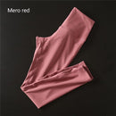 Super dehnbare Gymnastikhose Bauchkontrolle Yogahose mit versteckter Tasche Sportleggings mit hoher Taille Push Up Laufhose Damen