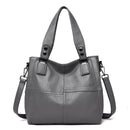 Neue Luxusmarke Frauen Lederhandtasche Echtes Leder Lässige Tragetaschen Hohe Qualität Weiches Schaffell Weibliche Große Umhängetaschen