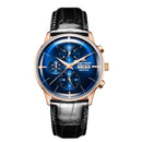 2021 Reef Tiger/RT Luxusmarke Herrenuhr Wasserdichte Funktion Automatikuhren Alle Blauen Lederriemen Relogio Masculino RGA1699
