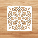 12-teilige 29 x 29 cm hängende Paravents Wohnzimmer Teile von Paneelen Trennwand Kunst DIY Dekoration weißes Holz Kunststoffgarn