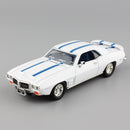 1:43 Marke Mini Scales Pontiac 1969 Firebird Trans AM Classic Display Metallauto Auto Sammelautomobilmodell Spielzeug für Kinder