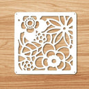 12-teilige 29 x 29 cm hängende Paravents Wohnzimmer Teile von Paneelen Trennwand Kunst DIY Dekoration weißes Holz Kunststoffgarn