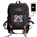 Japan Anime Tokyo Ghoul Cell at Work Attack on Titan Gintama Natsume Yuujinchou Monokuma USB Charging Laptop Backpack School Bag