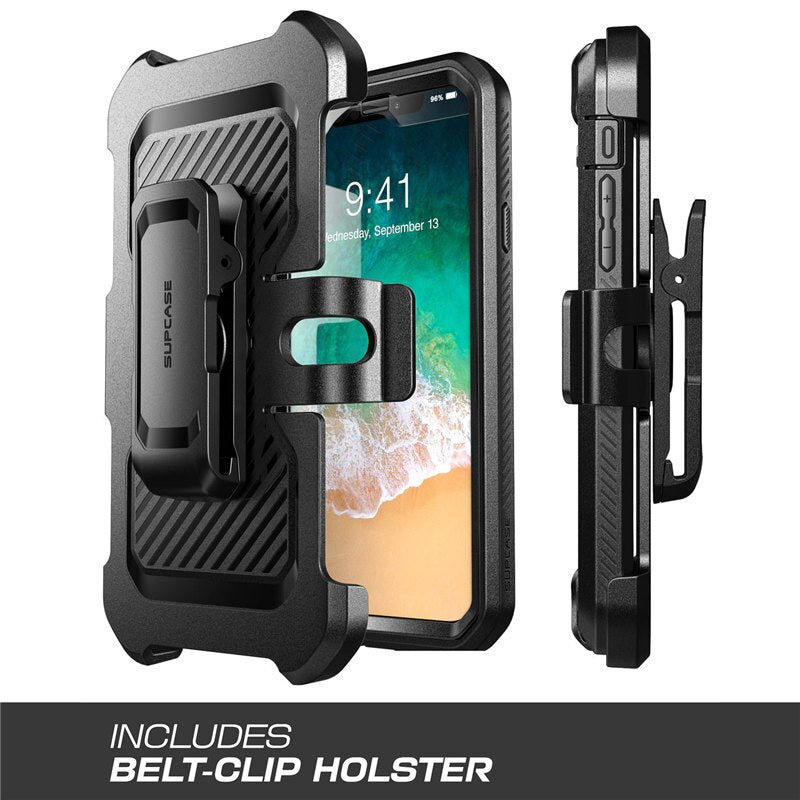 SUPCASE For iPhone Xs Max Case 6.5 inch UB Pro Full-Body Rugged Holster Case with Built-in Screen Protector &amp; Kickstand