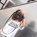 Schwarze Radio Stil Umhängetasche Mode Box Handtaschen Damen Geldbörsen Party Clutch Bag Umhängetasche 2021 Pu-Leder