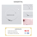 INZATT Minimalist Romantic Shiny Heart Bracelet For Fashion Women Pretty Jewelry 925 Sterling Silver Classic Accessories Gift