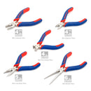 WORKPRO 5/7-teiliges Mini-Set Mini-Zangen-Grundlagen Zangen-Werkzeug-Set Diagonalzangenschneider DIY-Zangen-Set mit Tasche