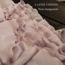 Frauen Boho Stil 3 Schicht Chiffon Langer Rock Weibliche Elegante Hohe Taille Undurchsichtig Strand Maxi Röcke Saia 2021 Frühling SK121