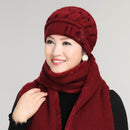 Kagenmo Kaninchenwolle gestrickte Garnmütze The Elderly Hat Weibliche Wintermütze Herbst &amp; Winter Weibliche Winter Warme Baskenmütze Thermopelzmütze