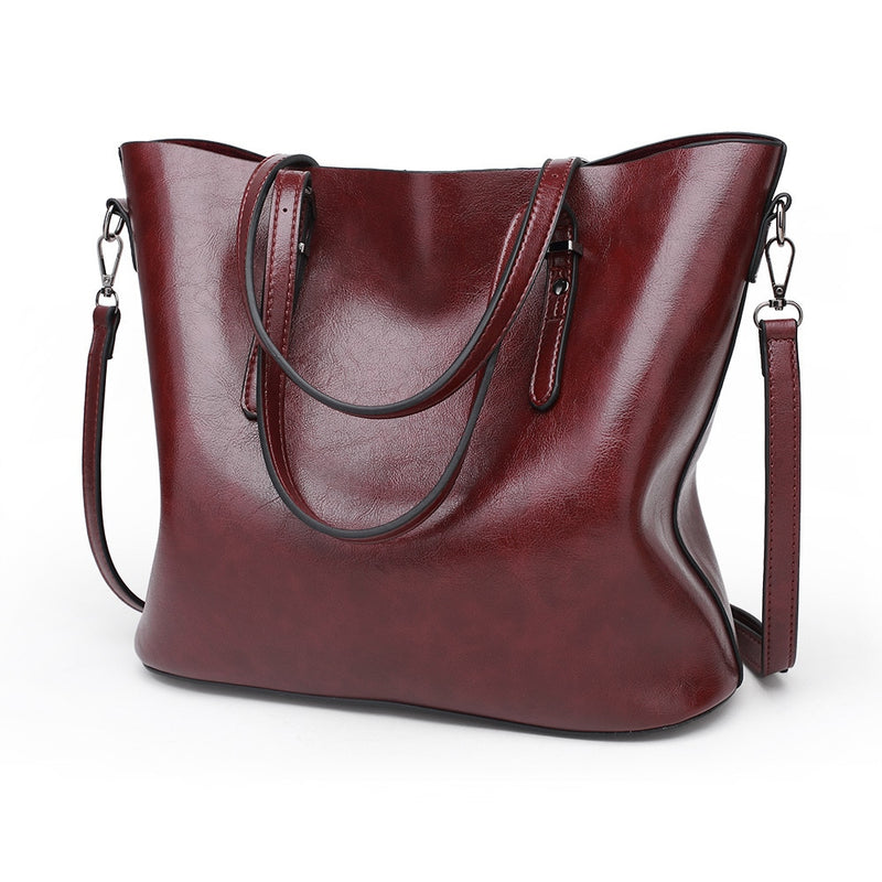 Bolsos de hombro de diseñador de lujo para mujer, bolsos de cuero de gran capacidad, bolsos de cuero al óleo, bolso cruzado para mujer, bolso de mano, Bolsas femeninas