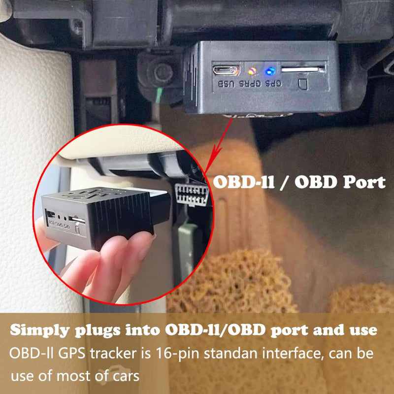 OBD II GPS Tracker 16PIN OBD Plug Play Auto GSM OBD2 Ortungsgerät GPS Locator OBDII mit Online-Software IOS Andriod APP