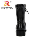 ROYYNA Neue beliebte Erhöhung Kurze Stiefel Frauen Herbst Winter Runde Kopf Stiefel Frau Zapatos De Mujer Bequemer Damenschuh