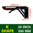 NAIERDI 2 STÜCKE Klappwinkel 8-20 Zoll Dreieck Regal Schwere Unterstützung Verstellbare Wandbank Tisch Möbelbeschläge