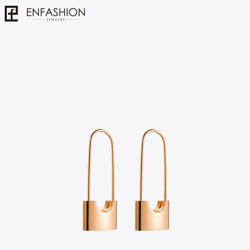 ENFASHION Wholesale Lock Drop Earrings For Women Gold Color Stainless Steel Dangle Earings Fashion Jewelry Gifts Brinco E5282
