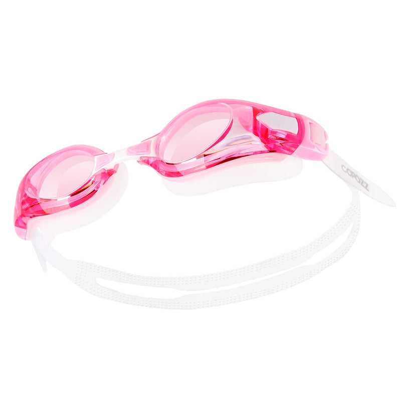 COPOZZ Kurzsichtigkeit Schwimmbrille Männer Frauen Erwachsene 0 -1,5 bis -8 Double Anti Fog UV Protecion Schwimmbrille Pro Dioptrien Zwembril
