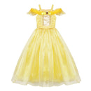 VOGUEON Mädchen Prinzessin Belle Partykleid Beauty and The Beast Kinder verkleiden sich Halloween Cosplay Kostüm Little Girl Prom Kleidung