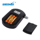 GREENWON LCD Digitaler Atemalkoholtest-Analysator Alkoholtester Tester Alkoholgehaltsmessgerät Detektor Schwarz