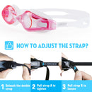 COPOZZ Kurzsichtigkeit Schwimmbrille Männer Frauen Erwachsene 0 -1,5 bis -8 Double Anti Fog UV Protecion Schwimmbrille Pro Dioptrien Zwembril