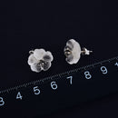 Lotus Fun Ohrringe aus echtem 925er Sterlingsilber, natürliche Kristalledelsteine, feiner Schmuck, Blume im Regen, Ohrstecker für Frauen Brincos