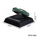 Schwarzes PU-Leder Schmuck Ring Ohrringe Ständer Halter Set Schmuck Anhänger Halskette Kette Halsreifen Display Büste Armreif Organzier