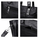 KMFFLY marke frauen lederhandtaschen frauen umhängetaschen weibliche umhängetasche große kapazität damen lässige einkaufstasche schwarz/rot