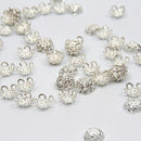 Perlenkappen 300 Teile/los Auswahl 4 Farben 5 Blatt hohle Blumen-Ende-Korn-Kappen 10 mm Schmuck-Entdeckungen, die DIY-Schmuckzubehör herstellen