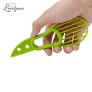 LMETJMA 3-in-1-Avocado-Schneider, PP-Avocado-Schneider und Pitter, Avocado-Schäler, Cutter, Skinner und Corer, Obstwerkzeuge, KC0128