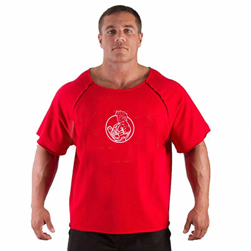 TIER Neue Männer Kurzarm Baumwolle T-Shirt Sommer Lässige Mode Gym Fitness Bodybuilding T-Shirt Männliche Lose T-Shirts Tops Kleidung