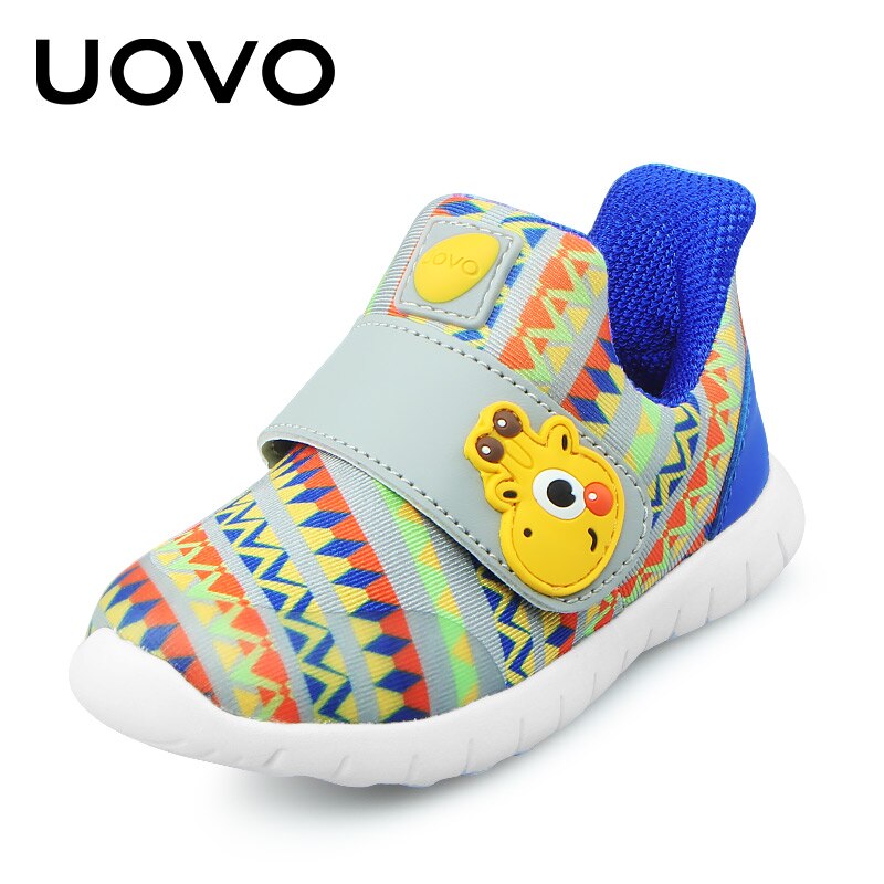 UOVO Bebé Niño Zapatos casuales Niños Niñas Primavera Transpirable Niños pequeños Calzado Hook-And-Loop Tamaño