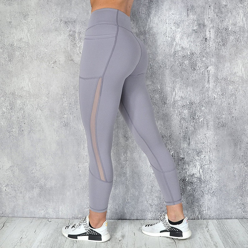 CHRLEISURE Leggings mit hoher Taille und Tasche, einfarbig, Workout-Leggings, Frauen, Kleidung, Seite, Spitze, Leggins Mmujer 2022 Dropship