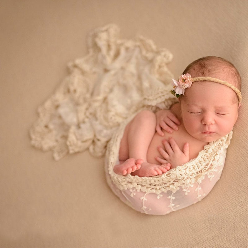 Bebe Photography Accessories Newborn Photography Props Lace  Wrap Scarf Newborn Fotografo Wrap Photographe Props Fotografia