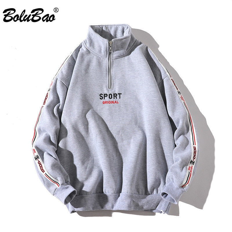 BOLUBAO Fashion Brand Hoodies Sweatshirt Men Spring Autumn Men's Streetwear Hoodie Long Sleeve Zipper Hip Hop Hoody Male Tops