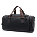Bolso de lona de viaje informal de alta calidad, bolsos de cuero PU para hombre, bolsos de viaje de gran capacidad, bolso de mensajero negro para hombre, bolso de mano JXY815