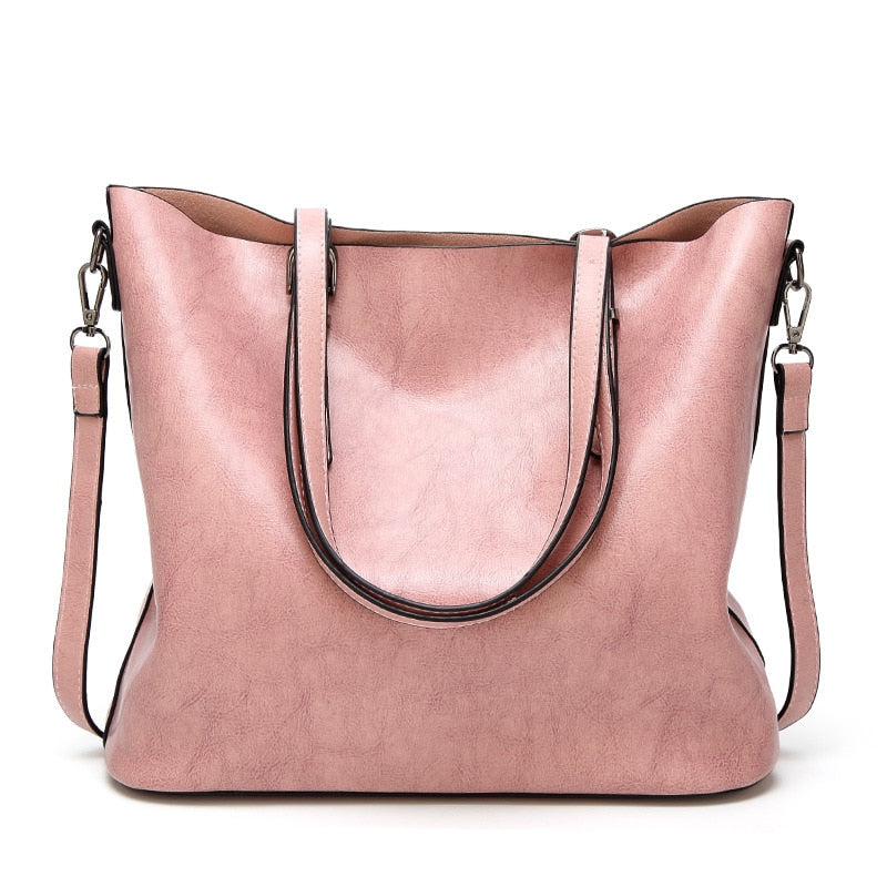 Bolsos de hombro de diseñador de lujo para mujer, bolsos de cuero de gran capacidad, bolsos de cuero al óleo, bolso cruzado para mujer, bolso de mano, Bolsas femeninas